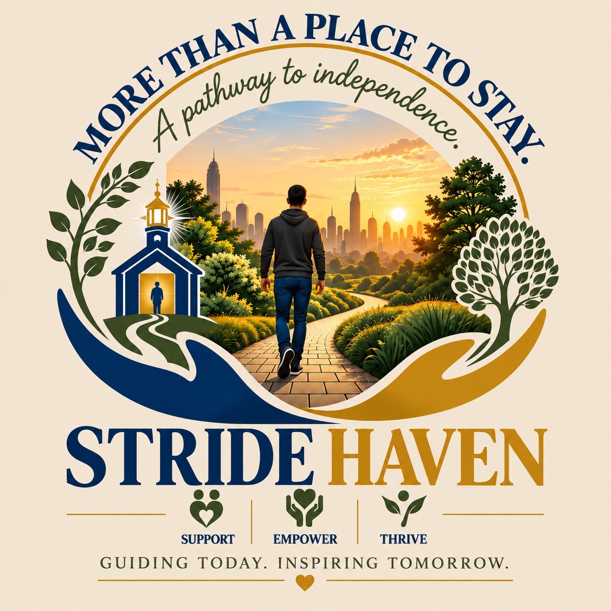 Stride Haven. More than a place to stay. A pathway to independence.